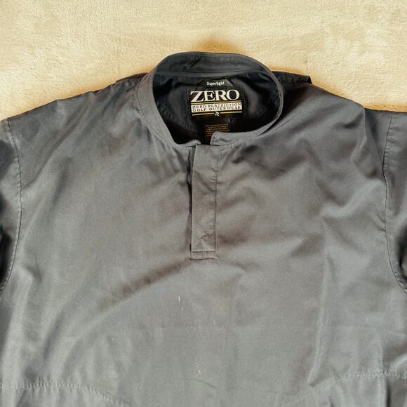 VTG Zero‎ Restriction Jacket Men's Black XL Windbreaker Short Sleeve Super Light - Picture 4 of 12
